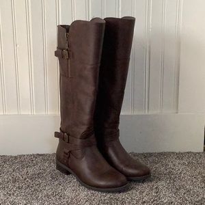 Brown knee high boots from G by Guess